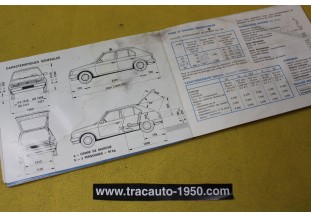 NOTICE D'UTILISATION OU LIVRET DE BORD...SIMCA TALBOT HORIZON