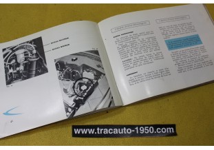 NOTICE D'UTILISATION OU LIVRET DE BORD...SIMCA TALBOT 1500