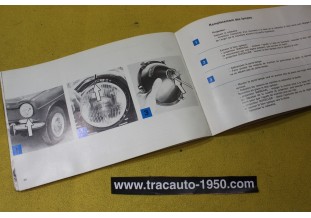 NOTICE D'UTILISATION OU LIVRET DE BORD...SIMCA TALBOT 1100