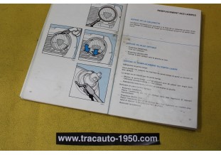 NOTICE D'UTILISATION OU LIVRET DE BORD...SIMCA TALBOT 1100-1100 S