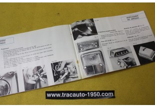 NOTICE D'UTILISATION OU LIVRET DE BORD...SIMCA TALBOT 1000