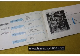 NOTICE D'UTILISATION OU LIVRET DE BORD...SIMCA TALBOT 1000