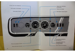 NOTICE D'UTILISATION OU LIVRET DE BORD...SIMCA TALBOT 1000 RALLYE 1/2