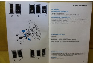 NOTICE D'UTILISATION OU LIVRET DE BORD...SIMCA TALBOT 1000 RALLYE 1/2
