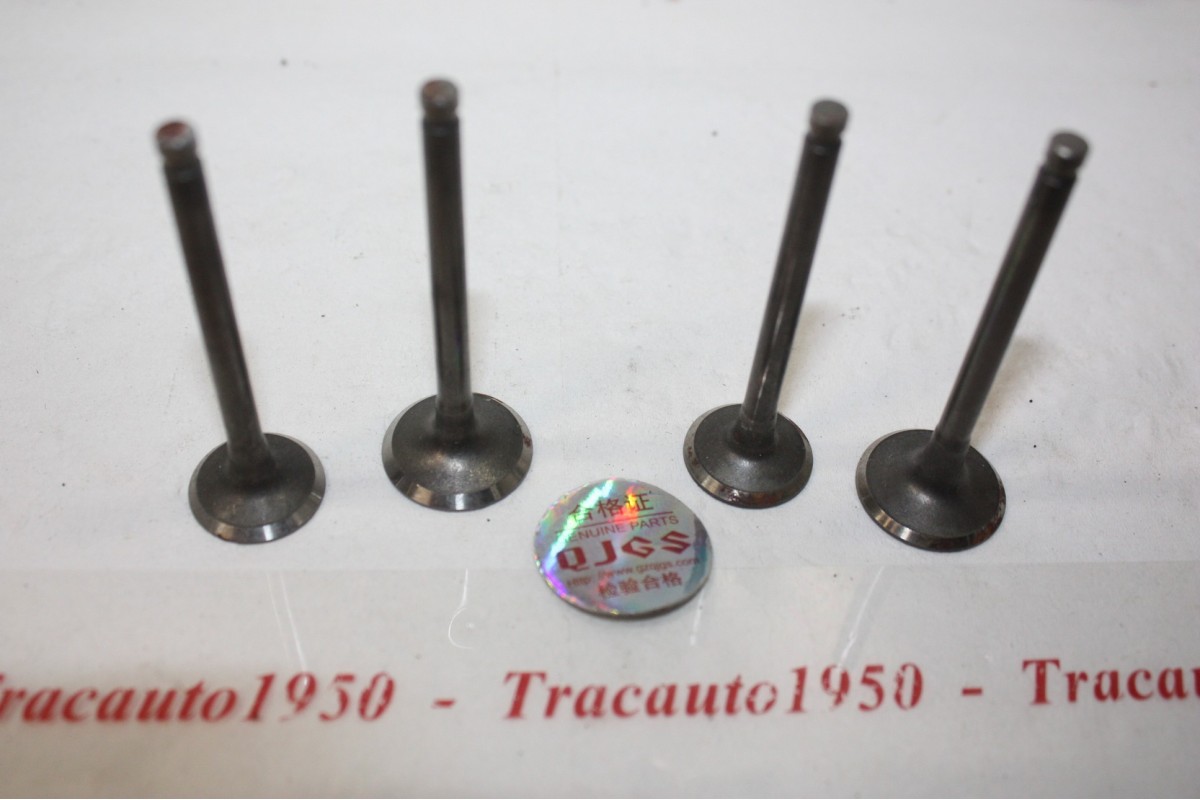 JEU DE 4 SOUPAPES ADM/ECHAP QJGS D/TIGE 5mm...MOTO QUAD SCOOTER DIRT BIKE VOIR DESCRIPTIF