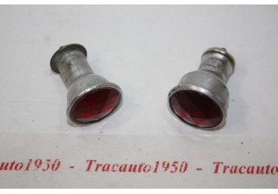 LOT DE 2 FEUX OU LANTERNES ARRIERES D/40mm...VELOS BICYCLETTES ANCIENNES