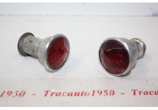 LOT DE 2 FEUX OU LANTERNES ARRIERES D/40mm...VELOS BICYCLETTES ANCIENNES