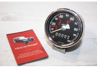 COMPTEUR DE VITESSE ET KM JAEGER 100km/h...VELOMOTEURS MOTOS