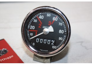 COMPTEUR DE VITESSE ET KM JAEGER 100km/h...VELOMOTEURS MOTOS