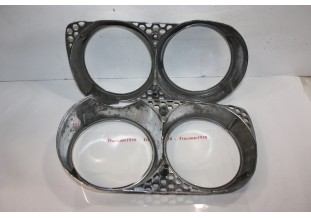 PAIRE DE CERCLAGES DOUBLE DE PHARES CROMODORA...FIAT 124 SPORT COUPE