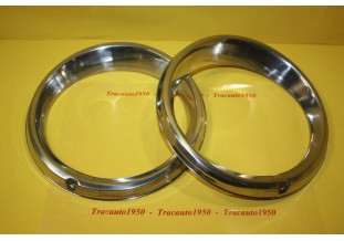 PAIRE DE CERCLAGES DE PHARE D/G FIAT D/175-180mm...FIAT 124 SPORT