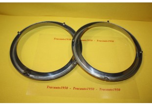 PAIRE DE CERCLAGES DE PHARE D/G FIAT D/175-180mm...FIAT 124 SPORT
