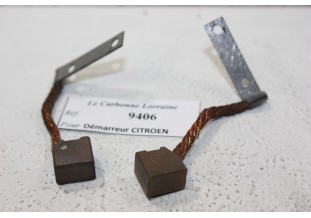 CHARBONS 9406 POUR DEMARREUR 6V CITROEN...C4 C6 TRACTION 1ER MODELES voir descriptif