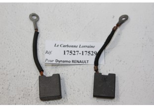 CHARBONS 17527/17529 POUR DYNAMOS RENAULT...RENAULT AVANT GUERRE voir descriptif