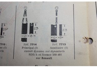 CHARBONS 9973/9985 POUR DYNASTARS SEV...AUTOS AVANT GUERRE voir descriptif