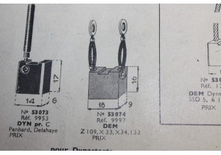CHARBONS 9997 POUR DEMARREURS SEV...AUTOS ANCIENNES PANHARD PEUGEOT DELAHAYE voir descritif