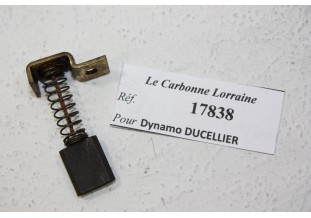 CHARBON 17838 POUR DYNAMOS DUCELLIER...AMILCAR PEUGEOT DELAHAYE MATHIS voir descriptif