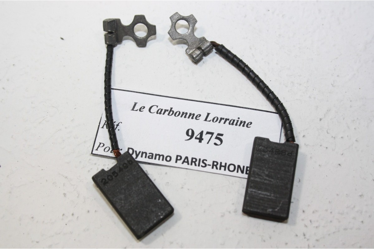 CHARBONS 9475 POUR DYNAMOS PARIS-RHONE...AUTOS MOTOS ANCIENNES voir descriptif
