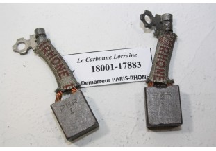 CHARBONS 17883/18001 POUR DEMARREUR PARIS RHONE...BERLIET PANHARD CHAUSSON voir descriptif