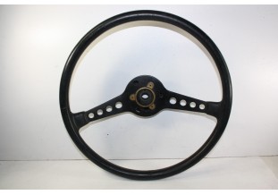 VOLANT 2 BRANCHES VINTAGE SPORT D/385mm...ALFA LANCIA PORSCHE ANCIENNES voir descriptif