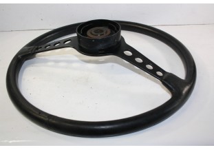 VOLANT 2 BRANCHES VINTAGE SPORT D/385mm...ALFA LANCIA PORSCHE ANCIENNES voir descriptif