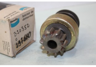 LANCEUR BENDIX 297660 POUR DEMARREUR DUCELLIER...CITROEN ID/DS 21 voir descriptif