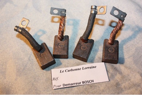 CHARBONS POUR DEMARREUR BOSCH 22x14x8...POUR AUTOS CAMIONS ANCIENS
