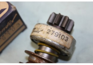 LANCEUR BENDIX 279103 POUR DEMARREUR DUCELLIER 6020 A/B/C/D/E,6034A,6035A...PANHARD PEUGEOTSIMCA voir descriptif