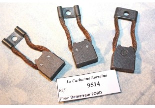 LOT DE 3 CHARBONS 9514 POUR DEMARREURS FORD...FORD A AA avant 1930