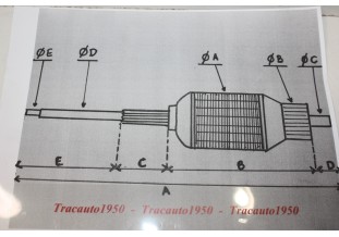 INDUIT DE MOTEUR D'ESSUIE GLACE BOSCH 130 12V...AUTOS ANCIENNES DIVERS