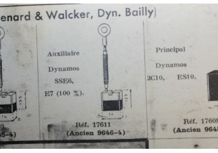 CHARBONS 17611 POUR DYNAMOS DYNE-BAILLY...POUR TALBOT DELAHAYE DELAGE CHENARD