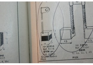 CHARBONS 9118 POUR DYNAMOS MARCHAL-VAUCANSON...POUR MOTOS GNOME-RHONE PEUGEOT