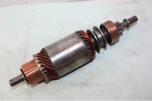 INDUIT + LANCEUR PARIS RHONE pour DEMARREUR 6v D8E 42/69/85...RENAULT R3 R4 R4L voir descriptif