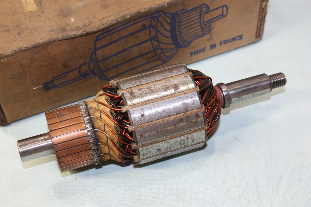 INDUIT PARIS RHONE 58151 pour DYNAMOS 6V type  G10C 7 ...CITROEN 2CV AMI 6 3CV voir descriptif