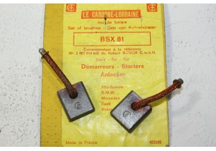 CHARBONS BSX 81 POUR DEMARREUR BOSCH...POUR ALFA-ROMEO BMW MERCEDES SAAB VOLVO