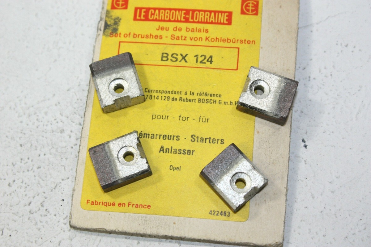 CHARBONS BSX 124 POUR DEMARREUR BOSCH...POUR OPEL BMW NISSAN DATSUN