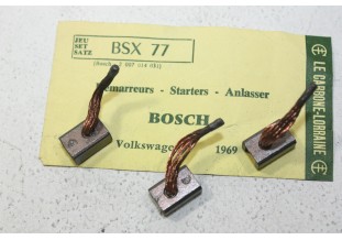 CHARBONS BSX 77 POUR DEMARREUR BOSCH...POUR AUDI VOLKSWAGEN