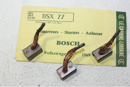 CHARBONS BSX 77 POUR DEMARREUR BOSCH...POUR AUDI VOLKSWAGEN
