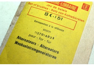 CHARBONS BX 151 POUR ALTERNATEURS BOSCH...ALFA MERCEDES OPEL NSU PORSCHE VW