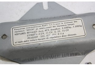 SUPPORT BOSCH RSPT 1/1S pour REGULATEUR...JUVA 4 4CV 2CV TRACTION 203 403 voir descriptif