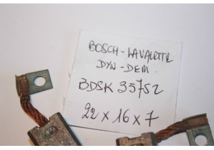 CHARBONS BSX 43 POUR DEMARREURS BOSCH...POUR MERCEDES BMW VW OPEL...