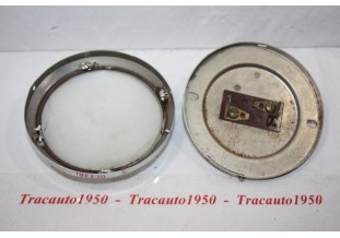 PLAFONNIER ROND VERRE DEPOLI D/100mm...AUTOS ANCIENNES DUVERS