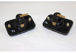 PAIRE D'ECLAIREURS DE PLAQUE SEIMA 41300...RENAULT R15 R17