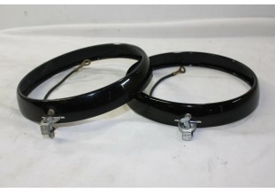 PAIRE DE CERCLAGES DE FEUX ADDITIONNELS SEV D/120mm...POUR AUTOS ANCIENNES