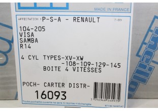 POCHETTE CARTER DE DISTRIBUTION MEILLOR 16093...R14 104 205 LNA VISA SAMBA