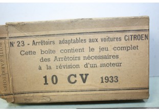 JEU D'ARRETOIRS POUR MOTEUR CITROEN n° 23...CITROEN ROSALIE 10CV voir descriptif