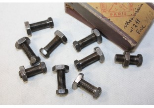 LOT DE 9 VIS DE REGLAGE DE POUSSOIR pour MOTEUR RENAULT type 85...RENAULT FREGATE