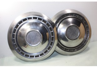 LOT DE 2 ENJOLIVEURS DE ROUE SIMCA D/275mm...SIMCA P60