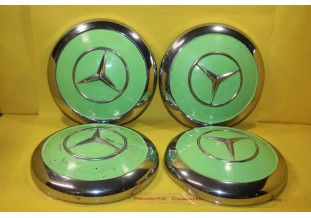 JEU DE 4 ENJOLIVEURS DE ROUE D/245mm...MERCEDES W121 ?? voir descriptif