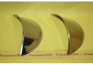 PAIRE DE CASQUETTES DE PHARE INOX...CITROEN 2CV - Tracauto1950
